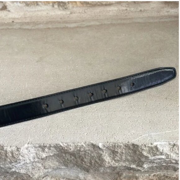 Dockers reversible belt black/brown silver buckle Size Medium 26"-28" - Picture 6 of 6